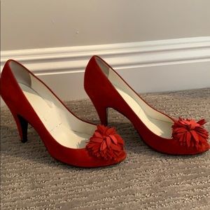 Sigerson Morrison Shoes - Red suede heels Sigerson Morrison Shoes - Red suede heels